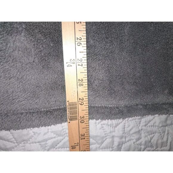 Trinity Mens Plush Fleece XL Pullover Dark Gray 1/4 Zip Long Sleeve Mock Neck - Picture 7 of 7